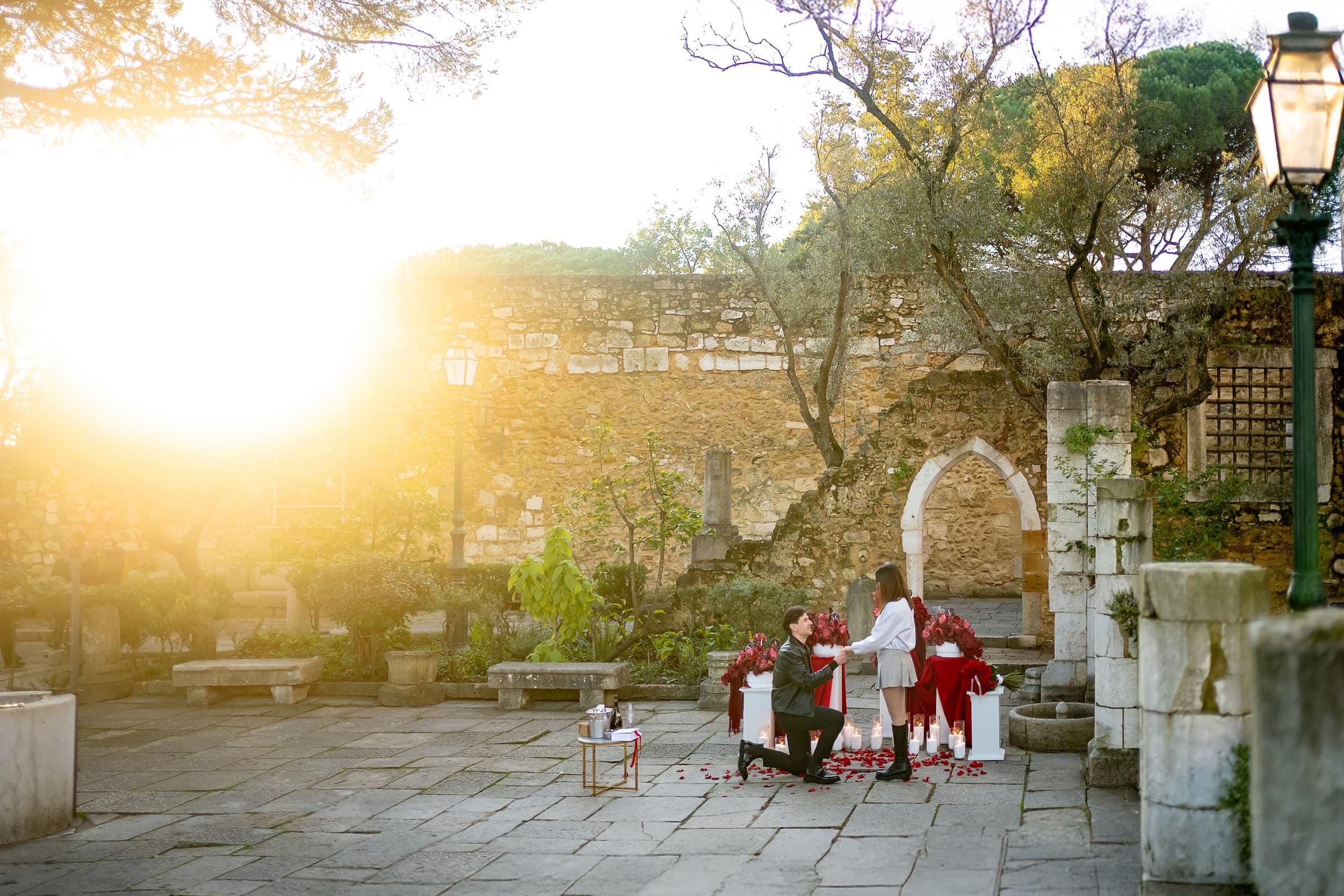 Proposal photo shoot in Castelo de São Jorge – Dimas Frolov