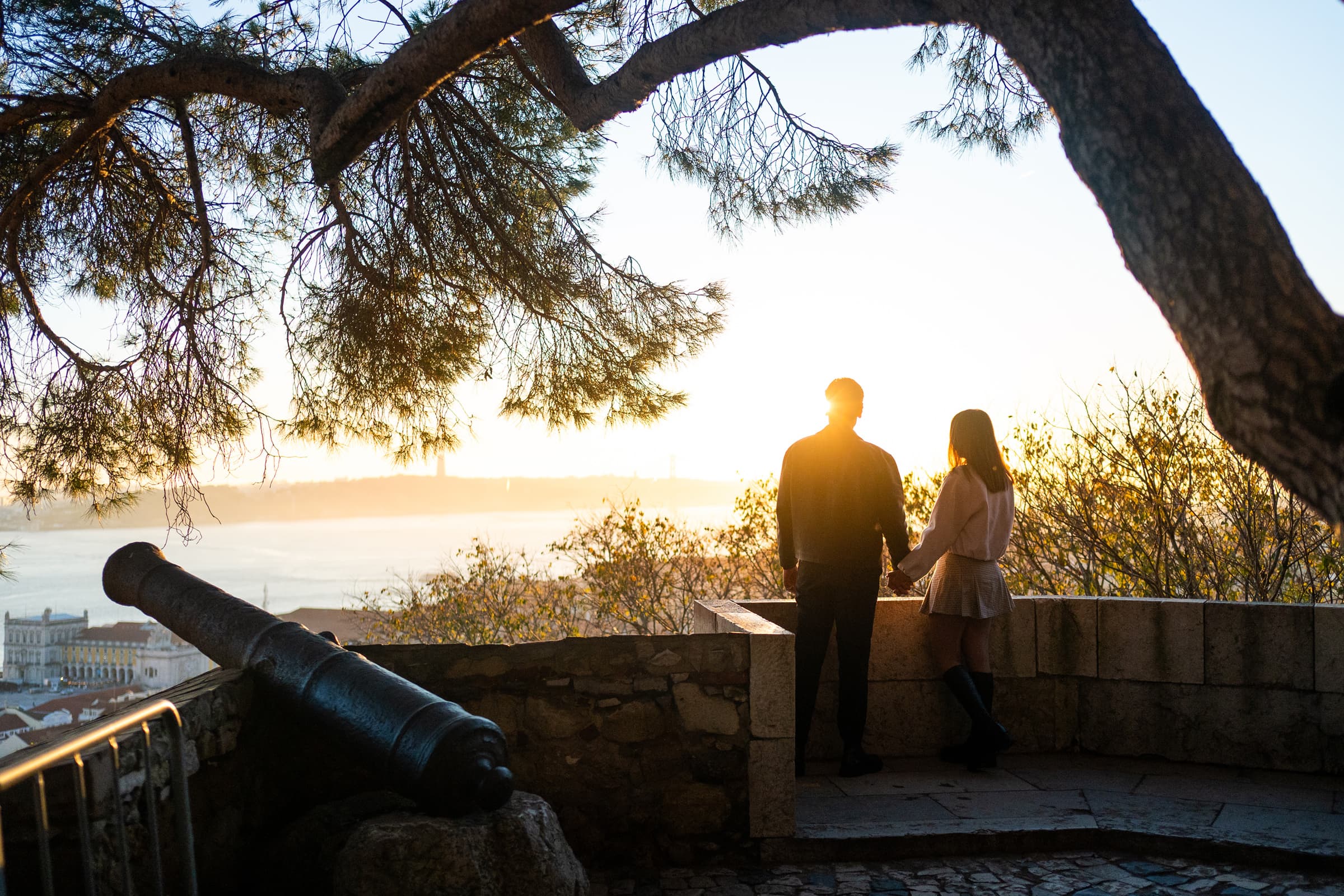 Castelo de São Jorge – couple photography in Lisbon