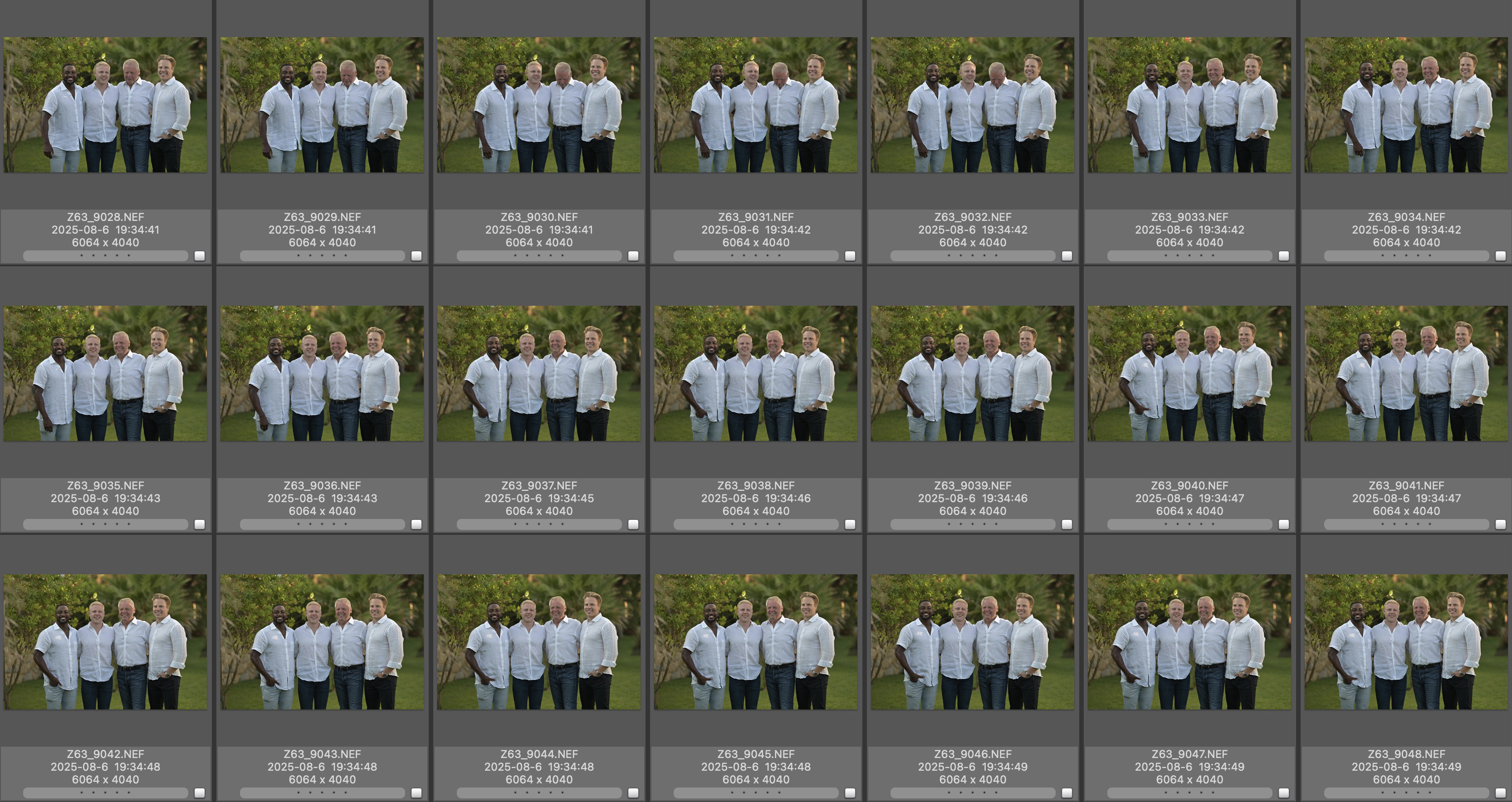 Pack of identical photos to avoid closed eyes. Do you really need all of them?