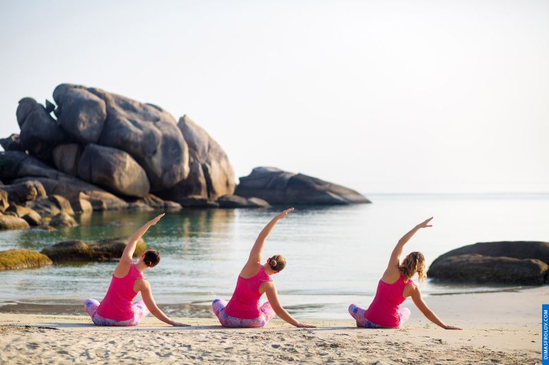Pilates Retreat. ถ่ายรูปโยคะเต็มรูปแบบ