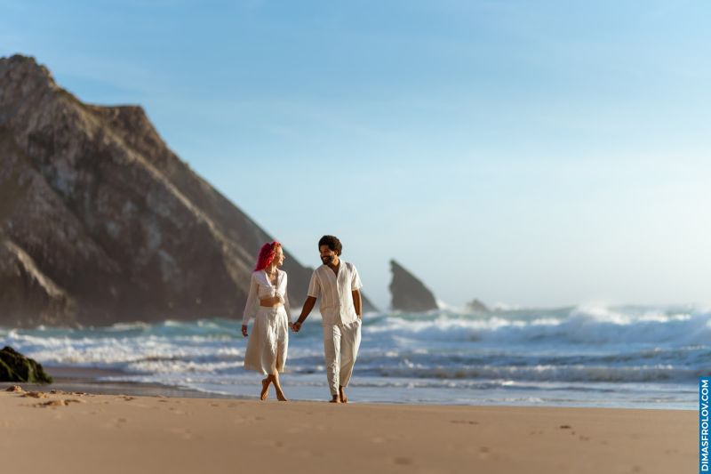 Couple beach photo shoot on the Atlantic coast. Vlada and Joe. Love stories photo shoots